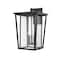 Z-Lite Seoul 3 Light Outdoor Wall Sconce, Black & Clear 571XL-BK - alternate 5